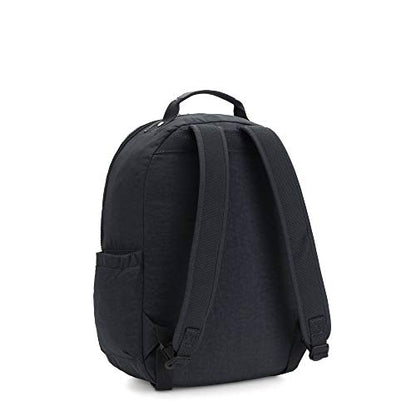 Kipling Women's Seoul 15" Laptop Backpack, Durable, Roomy with Padded Shoulder Straps, Built-In Protective Sleeve - color: Blue Bleu, size: 12.75''L x 17.25''H x 8''D