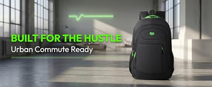 Large Capacity Laptop Backpack for Men and Women Waterproof Business Travel Backpack with Reflective Strips Multiple Compartments Casual Stylish Outdoor Daypack -Green