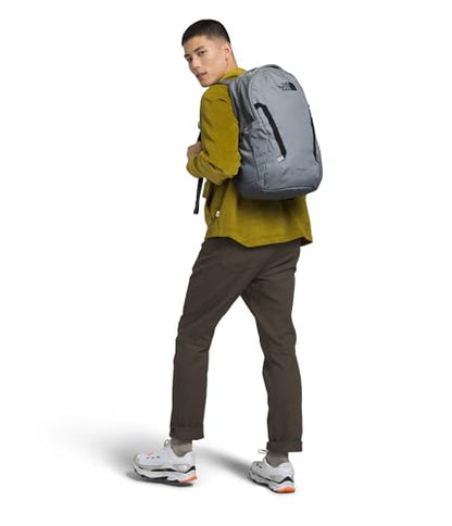 The North Face Vault Everyday Laptop Backpack - Commuter Travel Bag, Water-Repellent Finish, Spacious Compartment, Mid Grey Dark Heather/TNF Black-NPF, One Size - color: Mid Grey Dark Heather/Tnf Black-npf