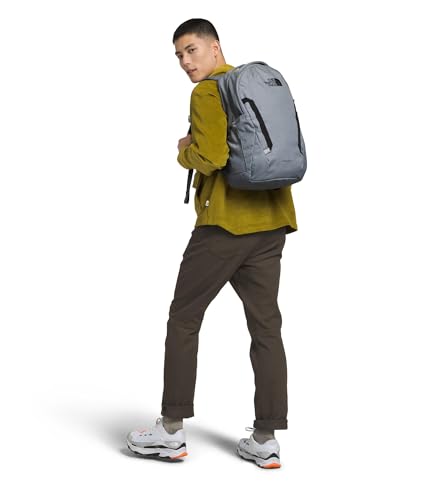 The North Face Vault Everyday Laptop Backpack - Commuter Travel Bag, Water-Repellent Finish, Spacious Compartment, Mid Grey Dark Heather/TNF Black-NPF, One Size - color: Mid Grey Dark Heather/Tnf Black-npf