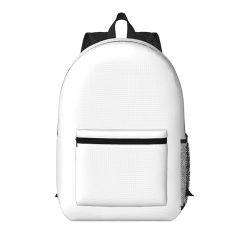MZERSE Work Laptop Backpack, White, Commuter Daypack with Inner Pocket, Water Resistant Casual Bag for Office and Travel - color: Pattern (1118)