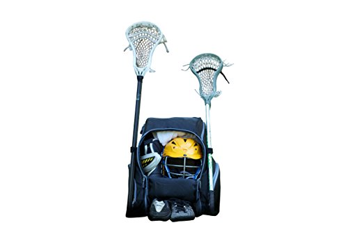 Throwback Gametime Pack XL Multisport Athlete Backpack with Cooler Includes Holders for Bats, Lacrosse & Field Hockey sticks, Tennis rackets or space for all your soccer gear + Separate Shoe