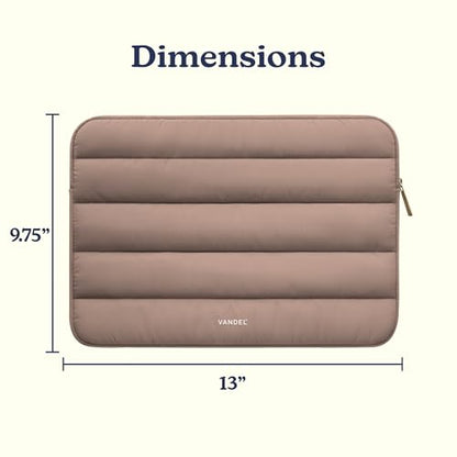 Vandel The Original Puffy Laptop Sleeve Case, 13-14 inch Laptop Sleeve Bag Case 13.3 Inch, Compatible with MacBook Air 13, Pro 14/13 iPad Pro 12.9, HP Dell ASUS, Computer Bag Cover - color: d. Latte, size: 13-14 Inch