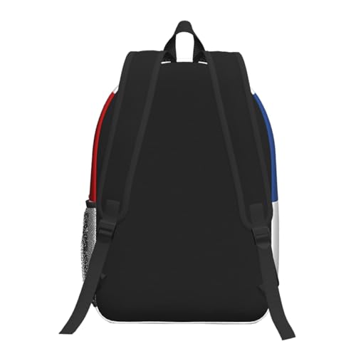 MZERSE Outdoor Backpack, Water Resistant Hiking Daypack France Flag Design, Casual Sports Bag for Men Women and Beach - color: Pattern (1108)