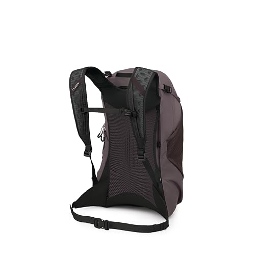 Osprey Hikelite LT 22L Hiking Backpack - Lightweight Travel Daypack with Rain Cover for Men and Women, Graphite Purple - color: Graphite Purple, style: 22l