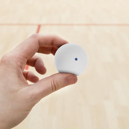 Single Dot Squash Training Balls 2pcs Rubber Reaction Trainer for Beginners Hand Eye Coordination Practice Bounce Ball for Squash Skill Improvement
