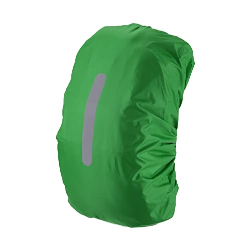 PATIKIL Waterproof Backpack Rain Cover, Non-Slip Backpack Cover with Vertical Reflective Strap Stay Dry for Hiking, Camping, Hunting - color: Light Green, size: Small