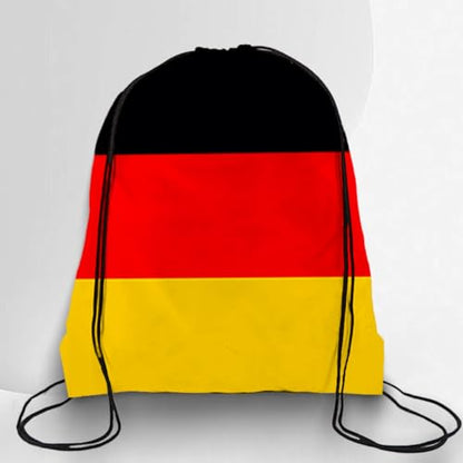 TREBIN 2026 Soccer Cup Drawstring Backpack, Soccer Gym Bag in National Flag Colors, Sports Bag Sackpack Cinch Bag (Germany Fan) - color: Germany Fan