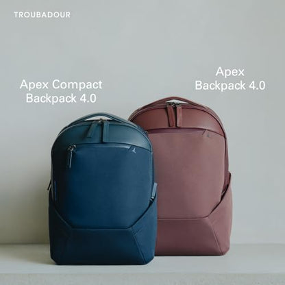 Troubadour Apex 4.0 Compact - 16L Premium Laptop Backpack - Ergonomic & Water Resistant - Designed for Work and Travel - Ink Blue - color: Ink Blue