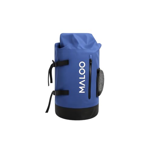 Malo’o 45L Waterproof Dry Bag Backpack – Heavy Duty Roll Top Fishing & Beach Backpack, IPX6 Water Resistant Gear Bag for Kayaking, Camping, Surf, Travel & Outdoor Adventure - color: Dark Blue