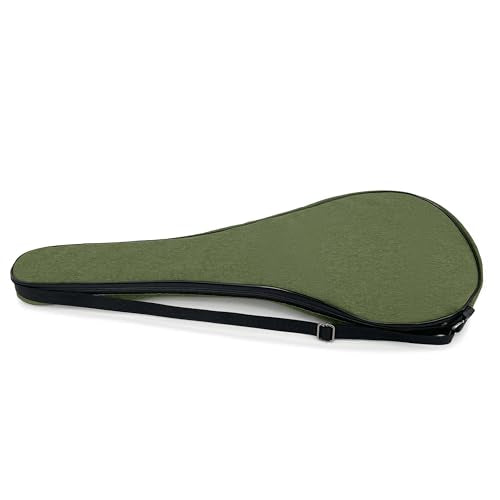 Tennis Bag Lightweight and Padded Tennis Rackets Cover with Adjustable Shoulder Strap - color: Olive Green, size: 31"x11.4"