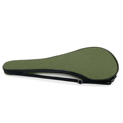 Tennis Bag Lightweight and Padded Tennis Rackets Cover with Adjustable Shoulder Strap - color: Olive Green, size: 31"x11.4"