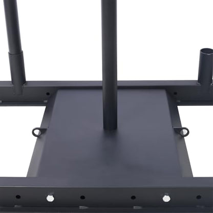 Weight Sled for Strength and Speed Training, Heavy Duty Push Pull Workout Sled for Athletic Conditioning, Power Sled for Turf and Grass, Compatible with 2" Olympic Weight Plates