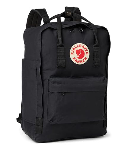 Fjällräven Kanken Laptop 15 Backpack - Padded Laptop Sleeve, Durable Vinylon Fabric - School, Travel - color: Black