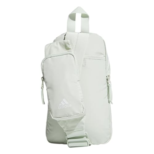 adidas Essentials Crossbody – Athletic Sling Bag with Phone Pocket - color: Linen Green/2.0