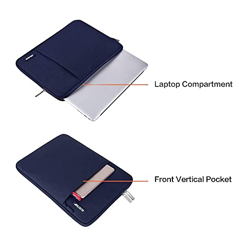 MOSISO Laptop Case 13 inch, Laptop Sleeve Compatible with MacBook Neo/Air/Pro 13 inch with A18/M5/M4/M3/M2/M1 Chip 2026-2016, Polyester Vertical Computer Sleeve Bag with Pocket, Navy Blue - color: Navy Blue, size: 13 inch