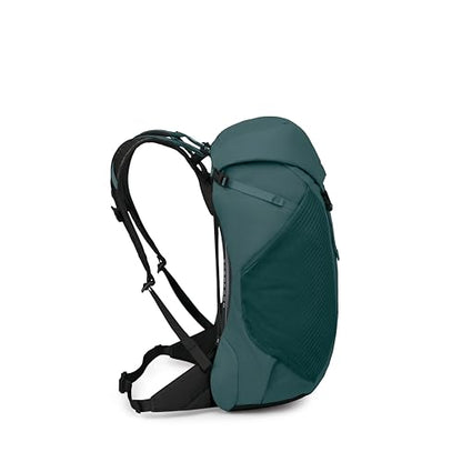 Osprey Hikelite LT 30L Hiking Backpack - Lightweight Travel Daypack with Rain Cover for Men and Women, Cascade Blue - color: Cascade Blue, style: 30l