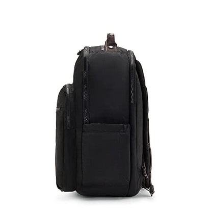 Kipling Women's Seoul Extra Large 17” Laptop Backpack, Durable, Roomy with Padded Shoulder Straps, School Bag - color: True Black, size: 13.5''L x 17.75''H x 9''D