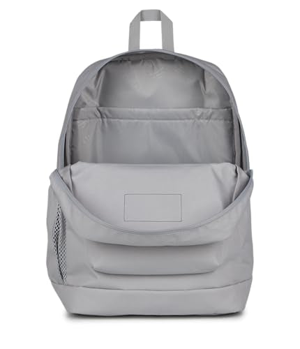 JanSport Cross Town Plus Backpack - Large Main Compartment, Side Water Bottle Pocket, 15-Inch Padded Laptop Sleeve - Grounded Grey - color: Grounded Grey