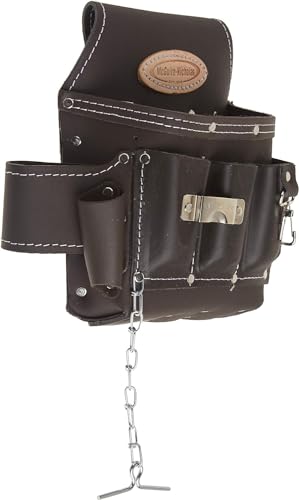 McGuire-Nicholas 526-CC Brown Professional Electrician'S Pouch, oil tanned leather - style: 12 Pockets, Oil-Tanned Leather, Tool Pouch