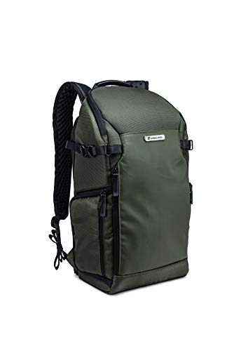 VANGUARD VEO Select 46BR Camera Backpack, Green - Slim Profile, Rear Access, 13" Laptop Storage, Tripod Carry - color: Green, size: 46