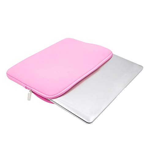 RAINYEAR 11-11.6 Inch Laptop Sleeve Protective Case Soft Carrying Cover Compatible with MacBook Neo A18 11.6" MacBook Air for 11" Notebook Tablet Chromebook (Pink) - color: Pink, size: 11"-11.6"