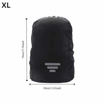 Water Proof Backpack Rain Cover with Reflective Strap Lightweight Oxford Cloth Rucksack Protector for Cycling, Hiking, Mountaineering - size: Three Stripes-XL