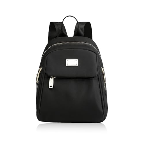 Womens Small Backpack Purse, Oxford Cloth Tiny Backpack Small backpacks for Women, Mini Backpacks for Travel (black)