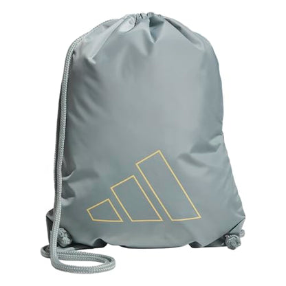 adidas Ready Sackpack – Drawstring Backpack Gym Bag, 13L - color: Wonder Sage Green/Semi Ice Tangerine Orange
