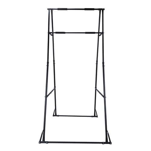 Generic Foldable Power Tower Workout Station Adjustable Pullup Fitness Equipment for Home Gym Strength Training