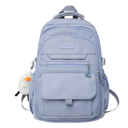 Student Backpack for Teen Girls Boys Preppy Elementary Middle School College Bookbags Cute Aesthetic Trendy Daypack (Blue) - color: Blue