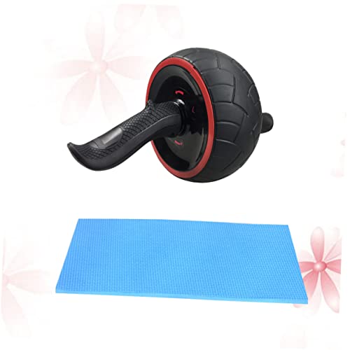 Kisangel Rubber Ab Wheel Roller Abdominal Exercise Trainer Core Knee Mat Muscle Training Tool Fitness Device