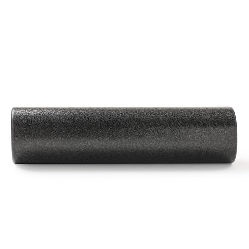 Sunny Health & Fitness High-Density Foam Roller 12" to 36", for Stretching & Muscle Recovery – Black, Blue, Pink - color: Black, size: 24-Inch