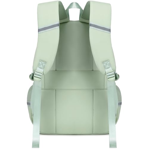 abshoo Big Student Laptop Backpack For College Women Middle High School Teen Girls Bookbag Travel Daypack (Olive Green) - color: Olive Green