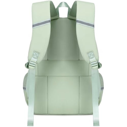 abshoo Big Student Laptop Backpack For College Women Middle High School Teen Girls Bookbag Travel Daypack (Olive Green) - color: Olive Green