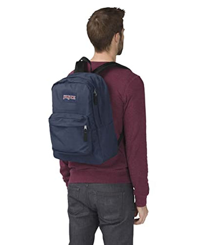 JanSport SuperBreak One Backpack Navy - Durable, Lightweight Bag with 1 Main Compartment, Front Utility Pocket with Built-in Organizer - Premium Backpack - color: Navy