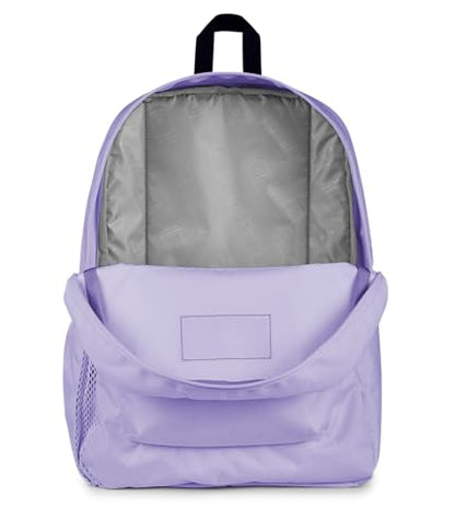 JanSport Cross Town Backpack - Simple Bag for Everyone with 1 Main Compartment, Front Utility Pocket - Premium Class Accessories - Pastel Lilac - color: Pastel Lilac