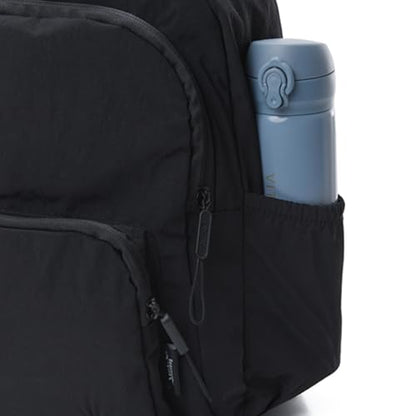 Small Nylon Backpack Mini Casual Daypack Lightweight Backpack for Women Travel Purse (Black) - color: Black