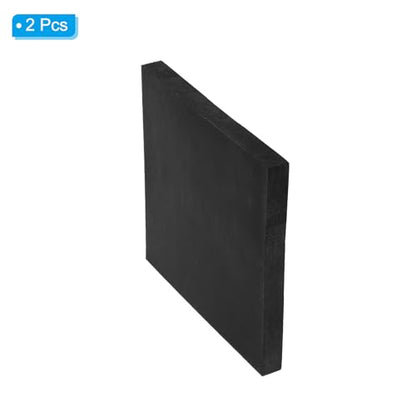 PATIKIL Rubber Anti-Vibration Pads, 2 Pcs Square Vibration Isolation Mats 6" x 6" x 0.6" for HVAC Air Conditioner Air Compressor Washer Dryer, Black - size: 6" x 6" x 0.6"