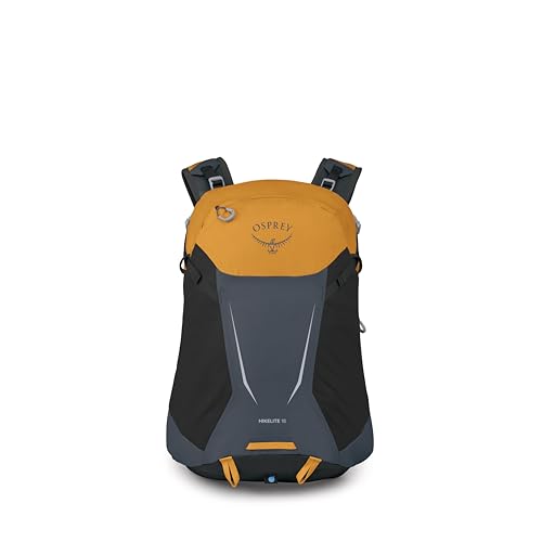 Osprey Hikelite 18L Durable Hiking Backpack - Travel Daypack with Rain Cover for Men and Women, Tungsten Yellow - color: Tungsten Yellow, style: 18l