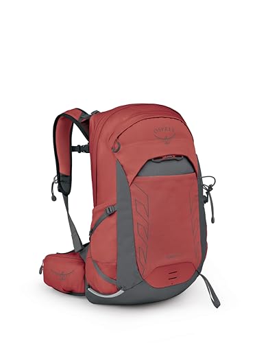 Osprey Tempest 22L Women's Lightweight Hiking Backpack - Small Daypack for Travel & Camping, Red Pampas/Coal Grey - color: Red Pampas/Coal Grey, size: 22L - Standard Fit