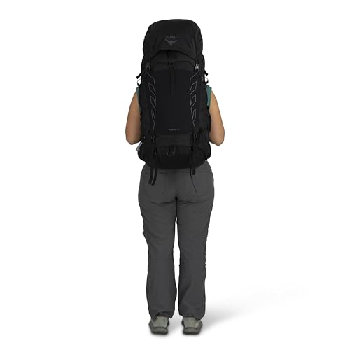 Osprey Tempest 44L Women's Lightweight Hiking Backpack - Daypack for Travel & Camping, Black/Coal Grey, XS/S - color: Black/Coal Grey, size: X-Small-Small