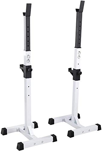 Folding Dumbbell Bench Fitness Adjustable Squat Rack Dipping Station Barbell Rack Dip Stand Fitness Bench Press Equipment Home & Gym Racks Stand,