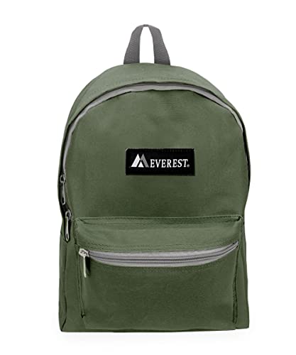 Everest 1045K Basic Backpack, 15", Olive - color: Olive