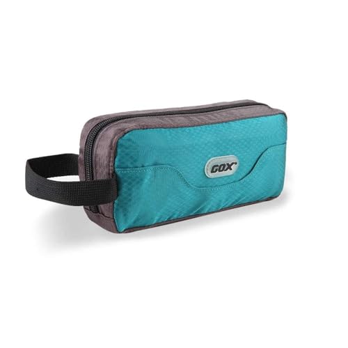 GOX Travel Toiletry Bag Dopp Kit Case for Men Multifunction Packing Organizer Pouch - color: Turquoise/Grey