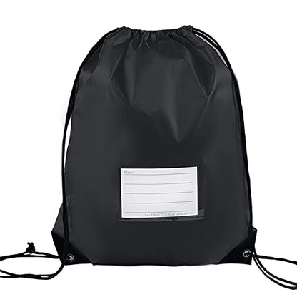 CODOBON 50 Pack Drawstring Bags,Bulk Draw String Backpack, DIY Gym Sports Cinch Bag Sackpack for Women Men, Black - color: Black