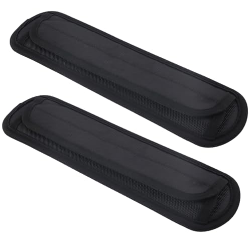 ‌2 Pack Shoulder Pads for Guitar & Backpack, Thickened Anti-Slip Shoulder Strap Pad - Detachable Comfort Cushion for Guitarist Accessory (Black)