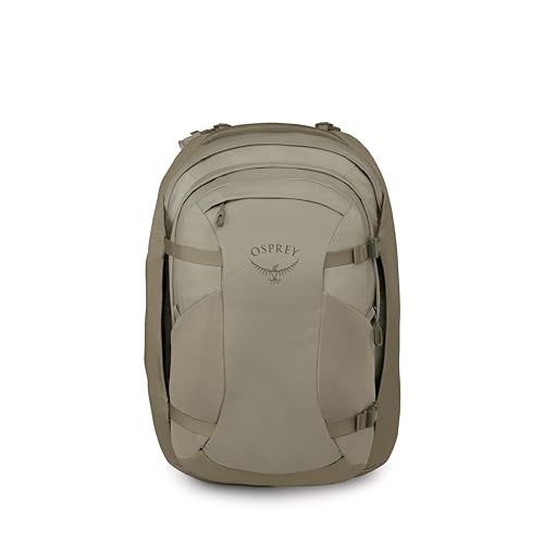 Osprey Farpoint 55L Men's Travel Backpack - Carry On Bag with Personal Item Sized Detachable Daypack, Sawdust - color: Sawdust, style: 55l