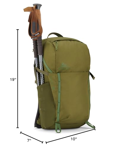 Kelty Asher Backpack, Daypack to Multi-Day Backpacking Capacity, Hiking, Lightweight Travel Pack, Internal Frame (24L Moss) - color: Winter Moss/Dill, size: 24L
