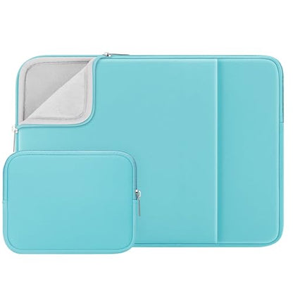 RAINYEAR 11 Inch Laptop Sleeve Case with Pocket & Accessories Pouch, Blue - color: Blue(Upgraded Version), size: 11"-11.6"